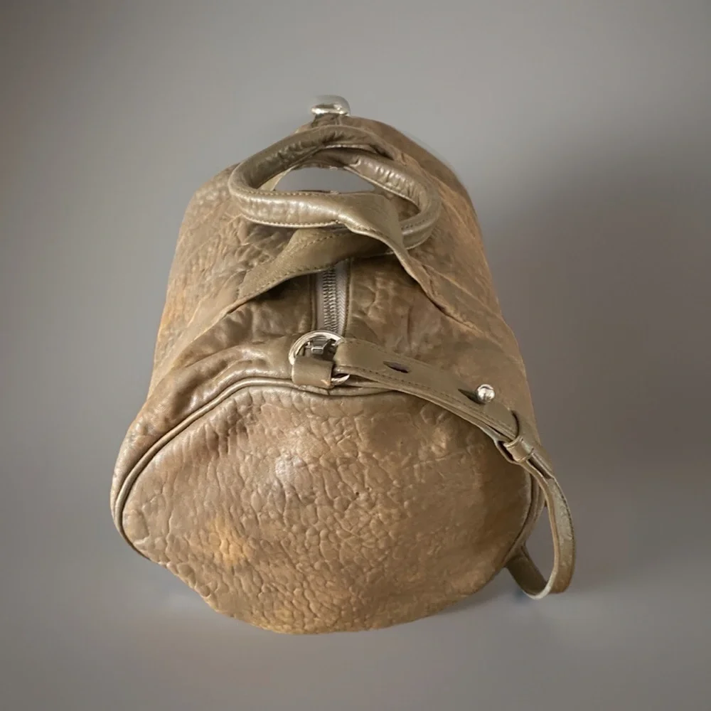 Alexander Wang Rocco Bag Mushroom Grey Pebbled Leather Silver Hardware $1295 men